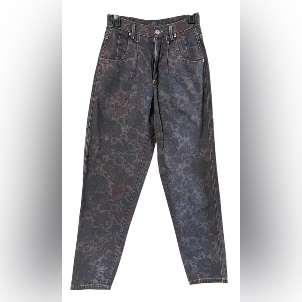 Vintage Liz Wear high waist Floral . - Picture 2 of 9